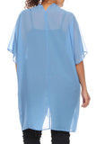 Plus Size Women's Front Tie Beach Dress Cove Up Swimwear Made in USA - Presidential Brand (R)