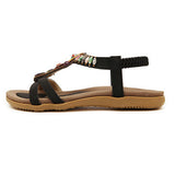 Sandals Beach Peep Toe Summer Leisure Chic Shoes Casual Flat - Presidential Brand (R)