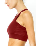 Ashton Sports Bra - Maroon - Presidential Brand (R)