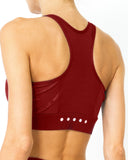 Ashton Sports Bra - Maroon - Presidential Brand (R)