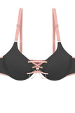Ladies two tone tie up bra - Presidential Brand (R)