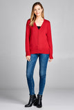 Ladies fashion long sleeve v-neck classic sweater cardigan - Presidential Brand (R)