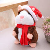 Talking Hamster Mouse Pet Christmas Toy Speak Talking Sound Record Hamster Educational Plush Toy for Children Christmas Gift - Presidential Brand (R)