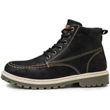 PU leather footwear fashion classic motorcycle boots spring and autumn high-top large size men shoes zapatos de hombre - Presidential Brand (R)