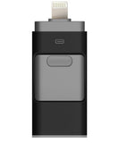 Supersonic 3 in 1 OTG Metal Usb Flash Drive pendrive For iPhone 6/6s/6Plus/7/7Plus/8/X Usb/Micro USB /Lightning for Android PC - Presidential Brand (R)