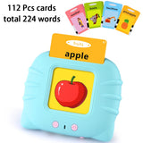 Kids Electronic Cognitive Cards Talking Flash Cards Audio Books Flashcards for Learn English Words Study Toys Game for Girl Boy
