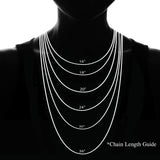 Yellow Gold Flashed Sterling Silver 1mm Box Chain Dainty Necklace, 16 Inches - Presidential Brand (R)