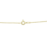 Yellow Gold Flashed Sterling Silver Italian .75mm Diamond-Cut Snake Chain Necklace, 16 Inches - Presidential Brand (R)