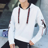 Mens Hoodie with Criss Cross Sleeve - Presidential Brand (R)