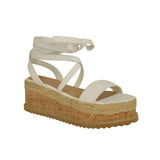 Womens Lace Up Platform Sandals - Presidential Brand (R)