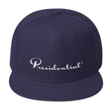 Presidential White Snapback Hat - Presidential Brand (R)
