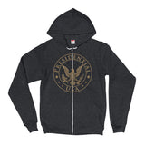 Presidential USA Badge Gold Hoodie Sweater - Presidential Brand (R)