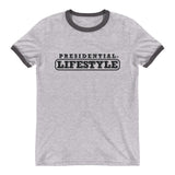 Presidential Lifestyle Black Ringer T-Shirt - Presidential Brand (R)