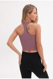 Flexible Racer back Sport Fitness Crop Tops Women - Presidential Brand (R)