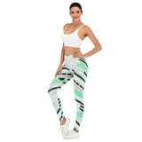 Women Sexy Legging Stitching streak Printing Fitness leggins - Presidential Brand (R)