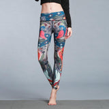 Women Leggings Gym Elastic Fitness Long Tights - Presidential Brand (R)