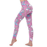 Unicorn Leggings Women Leggins Fitness Legging Sexy Pants 3d Printed Rainbow Star Cat Donuts - Presidential Brand (R)