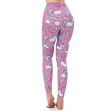 Unicorn Leggings Women Leggins Fitness Legging Sexy Pants 3d Printed Rainbow Star Cat Donuts - Presidential Brand (R)