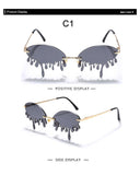 Hot sale Fashion Water drop Sunglasses Women Rimless Wave Punk Sun Glasses Luxury Trending Sunglasses Streetwear Gafas Shades - Presidential Brand (R)