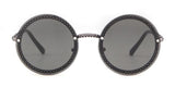 Vintage Fashion Round Sunglasses Women 2019 Luxury Brand Design Retro Rimless Frame Sun Glasses Lady Female Shades NO Chain - Presidential Brand (R)