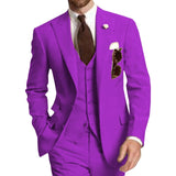 Three Piece Business Men Suits Peaked Lapel Two Button Custom Made Groom Tuxedos Jacket Pants Vest | Shoppresidential.com - Presidential Brand (R)