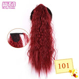 Hair Extension Heat Resistant Synthetic Natural Wave Pony Tail WTB 22" Long Wavy Wrap Around Clip In Ponytail - Presidential Brand (R)