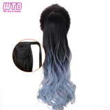 Hair Extension Heat Resistant Synthetic Natural Wave Pony Tail WTB 22" Long Wavy Wrap Around Clip In Ponytail - Presidential Brand (R)