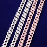 10mm Gold Miami Cuban Link Necklace Bling AAAA Zircon Charm Men's Hip Hop Chain Women Jewelry - Presidential Brand (R)