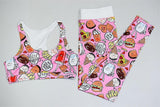 Cartoon Print Yoga Fitness Suits Tank Crop Top High Waist Pants Sportswear Fitness Tracksuit Running Sports Gym Workout Clothes - Presidential Brand (R)