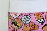 Cartoon Print Yoga Fitness Suits Tank Crop Top High Waist Pants Sportswear Fitness Tracksuit Running Sports Gym Workout Clothes - Presidential Brand (R)