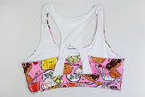 Cartoon Print Yoga Fitness Suits Tank Crop Top High Waist Pants Sportswear Fitness Tracksuit Running Sports Gym Workout Clothes - Presidential Brand (R)