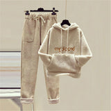 Hoodie Plus Size women hoodies and pants 2 piece set letter print suits - Presidential Brand (R)