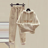 Hoodie Plus Size women hoodies and pants 2 piece set letter print suits - Presidential Brand (R)