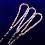 4mm 1 Row Tennis Chain Anklets Feet Link 7"~10" Adjustable - Presidential Brand (R)
