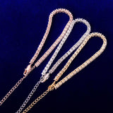 4mm 1 Row Tennis Chain Anklets Feet Link 7"~10" Adjustable - Presidential Brand (R)