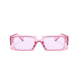 Trendy Rectangle Sunglasses Women Brand Design Black Thick Frame Fashion 90s Cool Sun Glasses Shades Female - Presidential Brand (R)