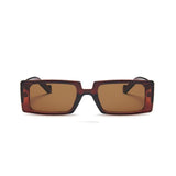 Trendy Rectangle Sunglasses Women Brand Design Black Thick Frame Fashion 90s Cool Sun Glasses Shades Female - Presidential Brand (R)