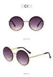 Vintage Fashion Round Sunglasses Women 2019 Luxury Brand Design Retro Rimless Frame Sun Glasses Lady Female Shades NO Chain - Presidential Brand (R)