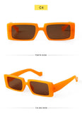 Trendy Rectangle Sunglasses Women Brand Design Black Thick Frame Fashion 90s Cool Sun Glasses Shades Female - Presidential Brand (R)
