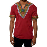 Africa Dashiki Dress Print Rich Casual Short Sleeve Shirt - Presidential Brand (R)