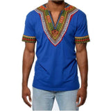 Africa Dashiki Dress Print Rich Casual Short Sleeve Shirt - Presidential Brand (R)