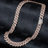 Cuban Link Chains Necklaces Luxury Bling Choker Iced Out Zircon Chains - Presidential Brand (R)