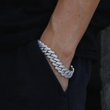 12mm Micro Pave CZ Cuban Link Chains Necklaces Luxury Bling Choker Iced Out Zircon Punk Women Men Couple Jewelry Christmas Gifts - Presidential Brand (R)