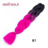 MISS ROLA 24Inch Glowing Twist Braids Braiding Hair Extensions Jumbo Braids Ombre Synthetic Hair Support Wholesale Kanekalon - Presidential Brand (R)