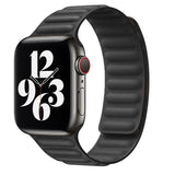 Leather Link strap for Apple watch band 40mm 44mm 38mm 42mm magnetic bracelet correa iwatch band Apple watch series 6 se 5 4 3 2 - Presidential Brand (R)