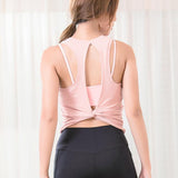 Chic Back Open Yoga Fitness Crop Top Women - Presidential Brand (R)
