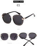 Steampunk Sunglasses Men Women Brand Designer Gothic Style Round Frame Eagle Claw Sun Glasses Punk Shades Male UV400 - Presidential Brand (R)