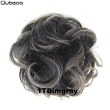 Oubeca Synthetic Flexible Hair Buns Curly Scrunchy Chignon Elastic Messy Wavy Scrunchies Wrap For Ponytail Extensions For Women - Presidential Brand (R)