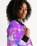 Womens Jackets, Cotton Candy Purple Style Bomber Jacket - Presidential Brand (R)