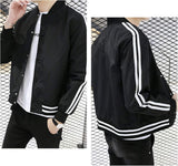 Mens Striped Baseball Jacket - Presidential Brand (R)